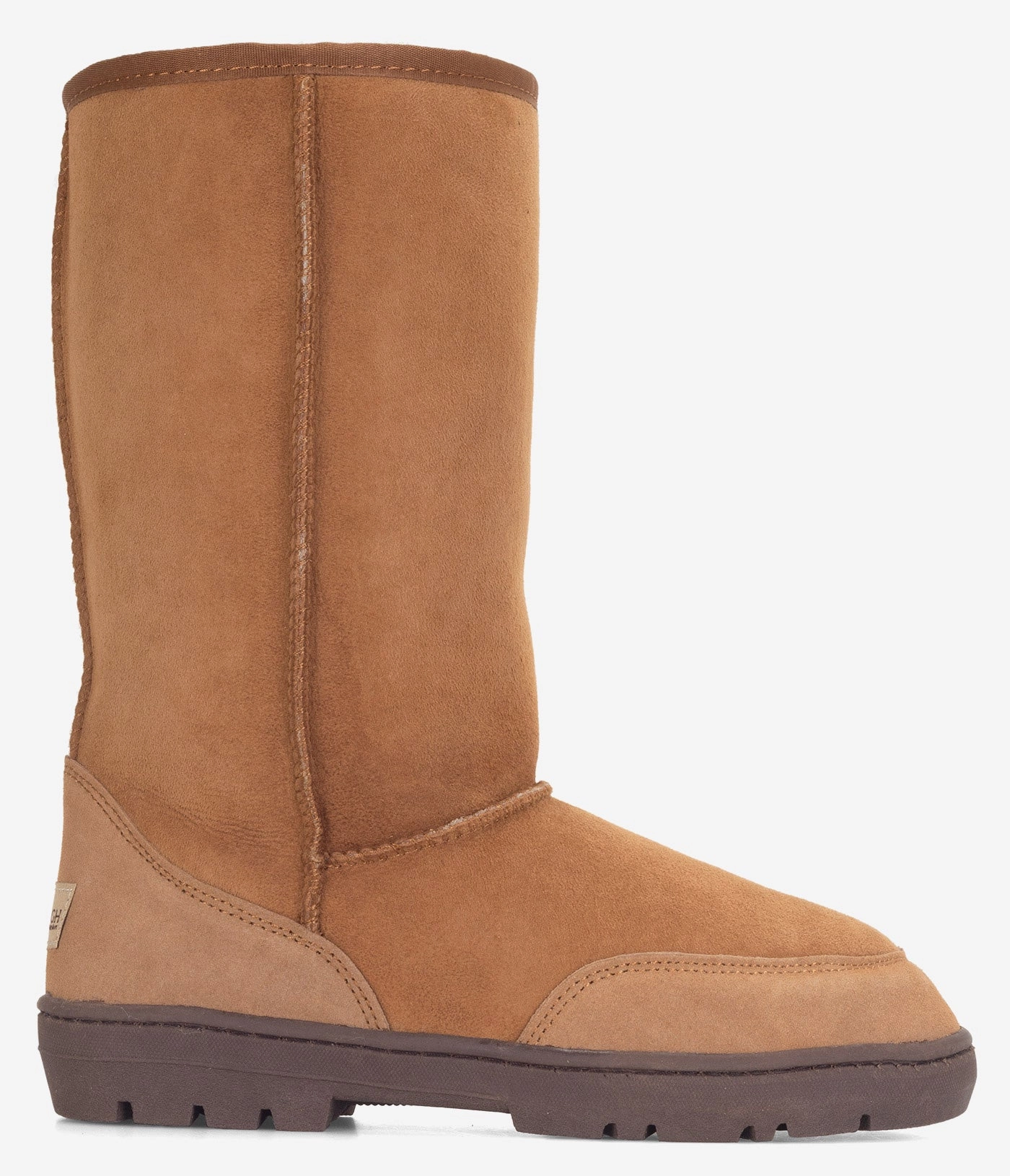 Walk Comfortably Burleigh Tall Twinface Sheepskin Rugged Sole Boot - Women