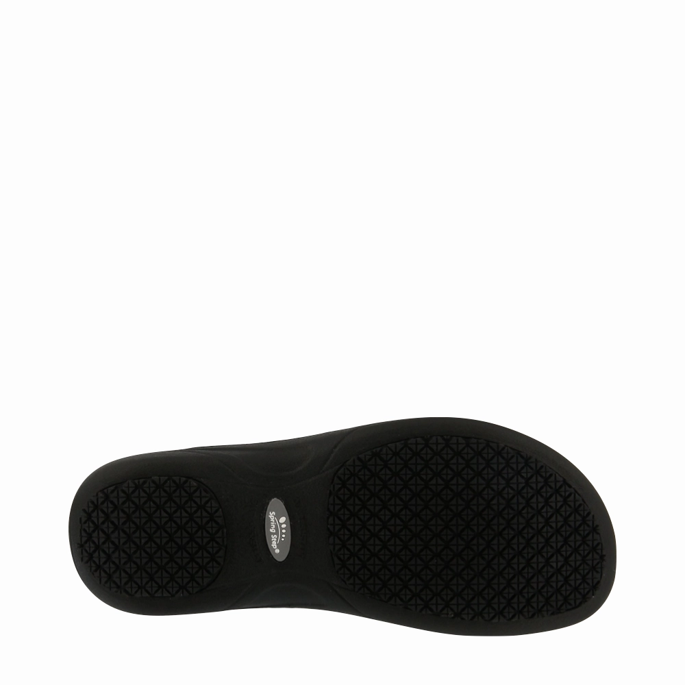 Flat Grip Spring Step Women's Manila Slip Resistant Slip On in Black
