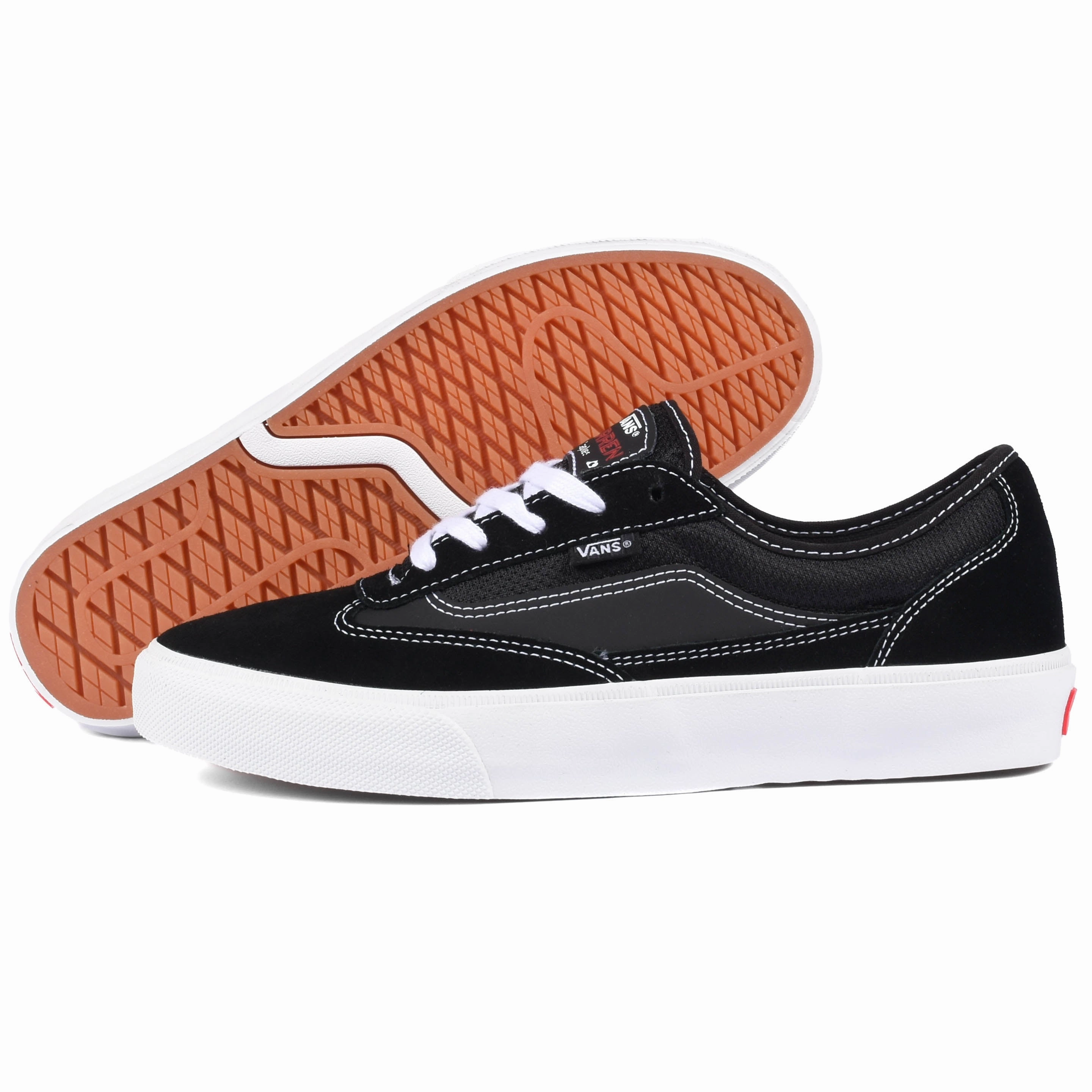 Vans - Curren Caples (Black/White) carbon - fiber running shoes foot - fatigue - reduction