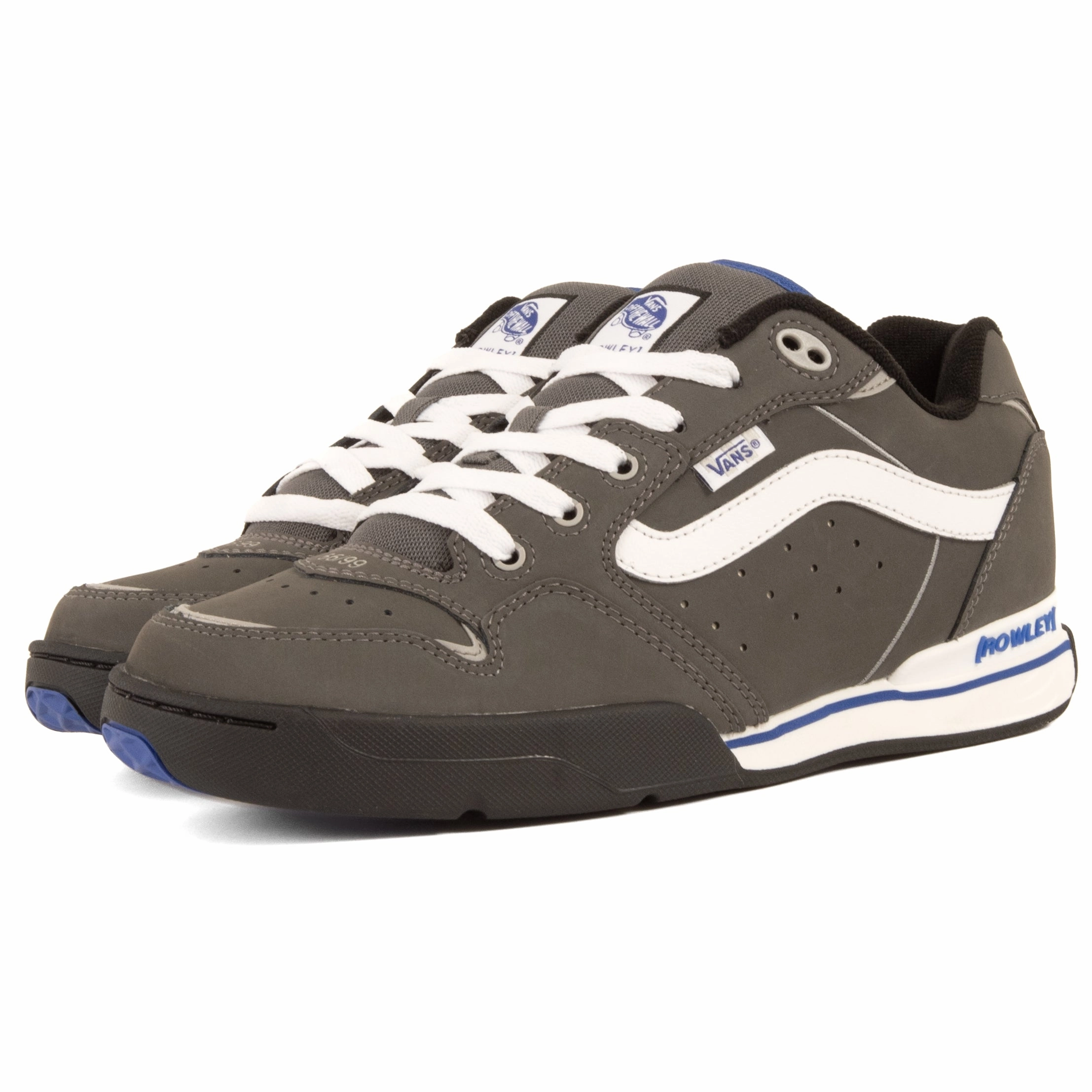 Vans - Rowley XLT (Grey/Blue) running in a glass bridge area shoes