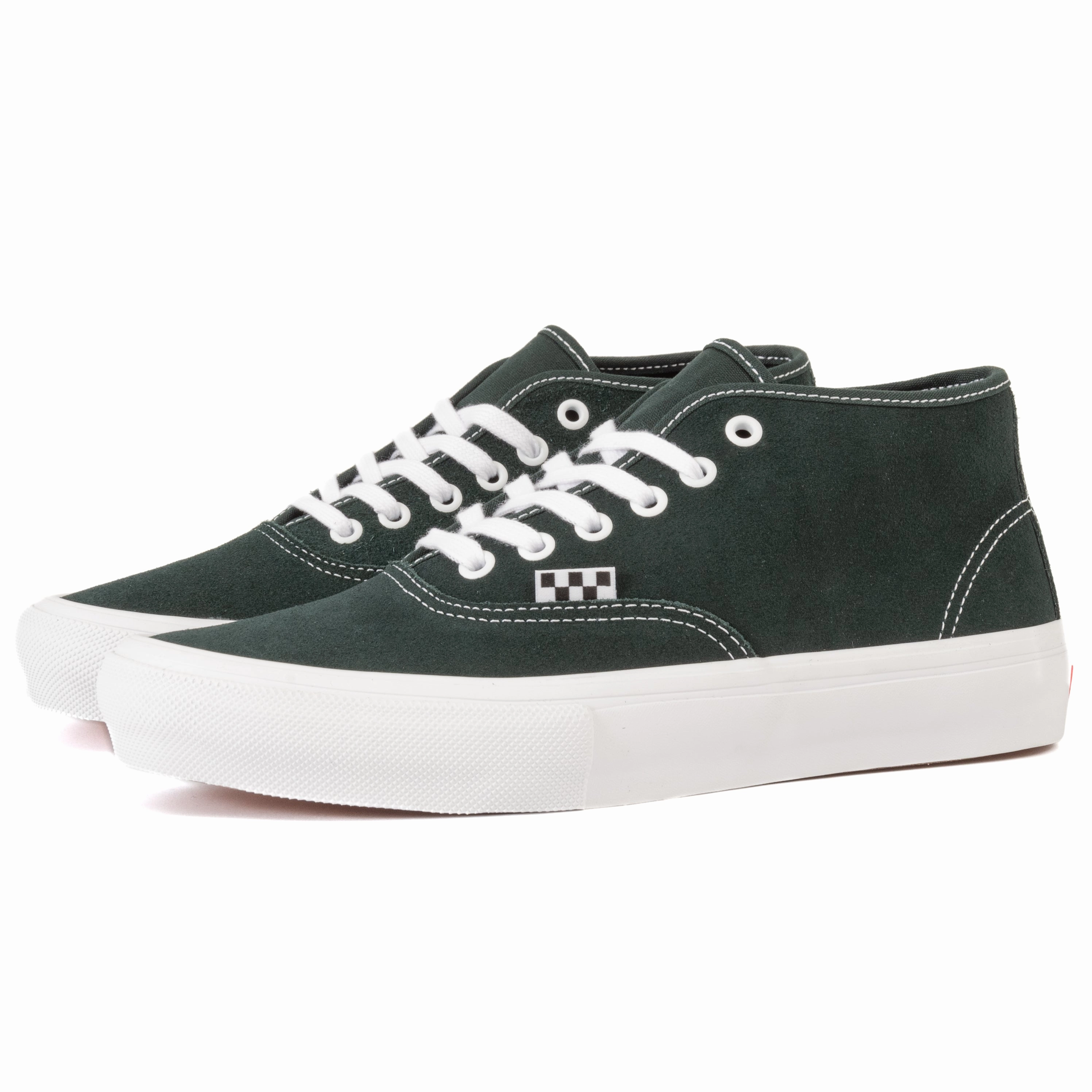 stability - feature shoes odor - resistant treatment shoes Vans - Skate Authentic Mid (Dark Forest) *SALE