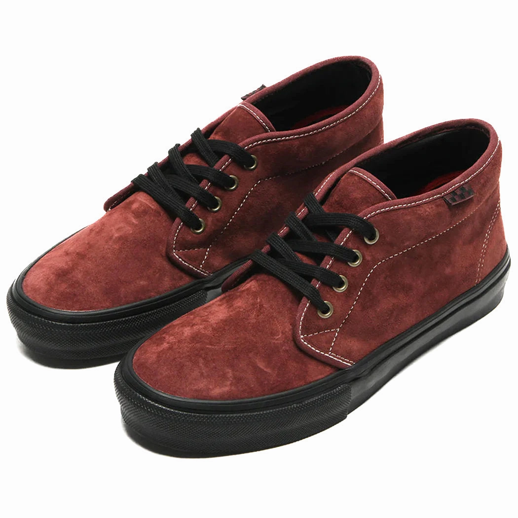 Vans - Skate Chukka (Dark Red/Black) *SALE Slip Resistant Outsole