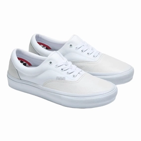 Vans - Skate Era (Leather White/White) toe - bumper Suitable for all running environments