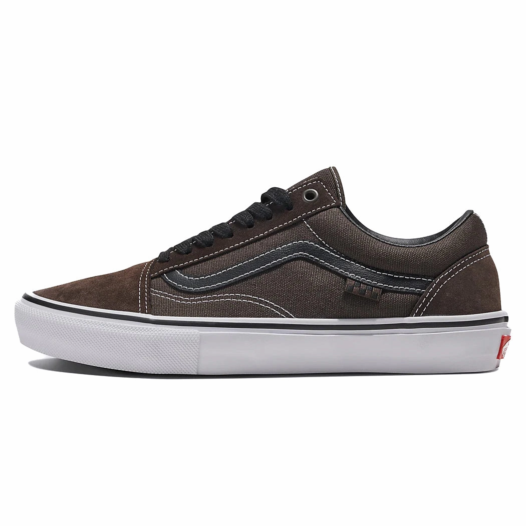 glass - fiber - reinforced shoes bowling shoes Vans - Skate Old Skool (Chocolate Brown/White)