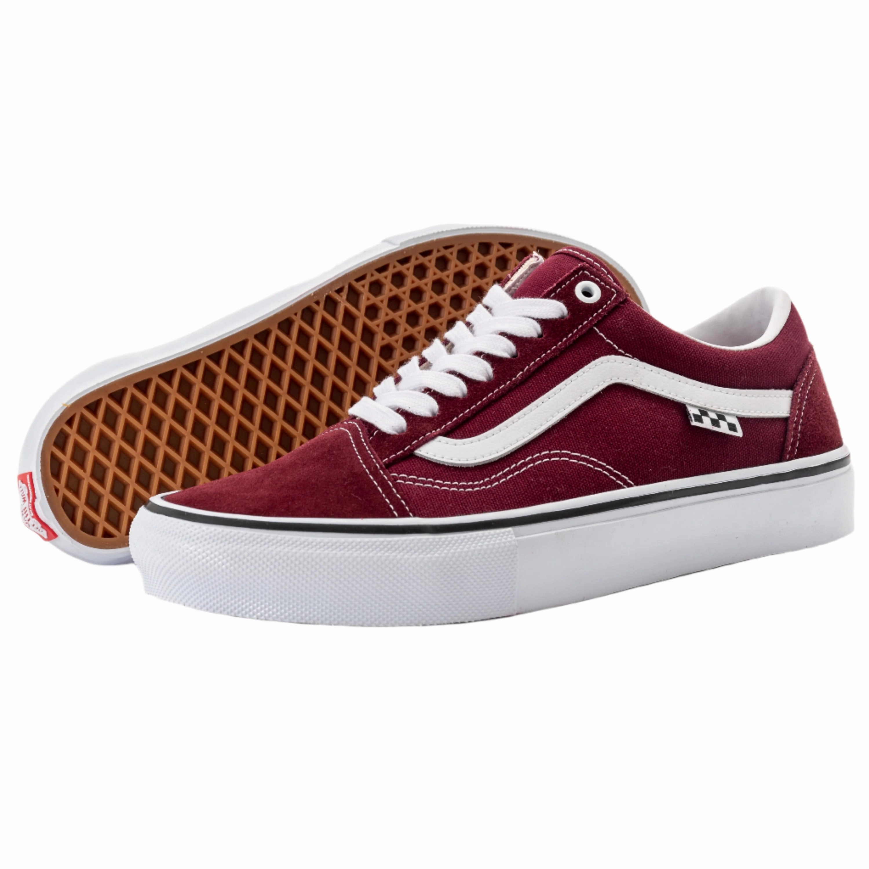 Vans - Skate Old Skool (Port/True White) *SALE Rubber Sole weight - training - shoes
