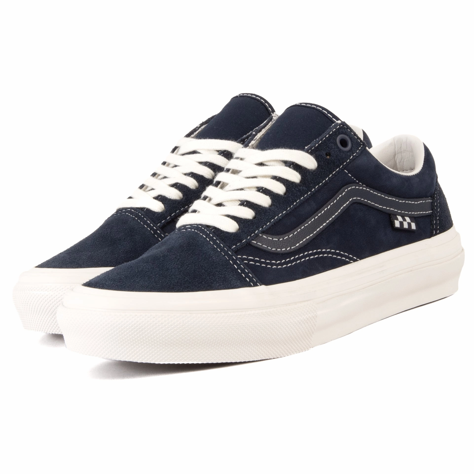 Vans - Skate Old Skool (Wrapped Deep Navy/Vintage)*SALE running in a volleyball court area shoes shoe bags