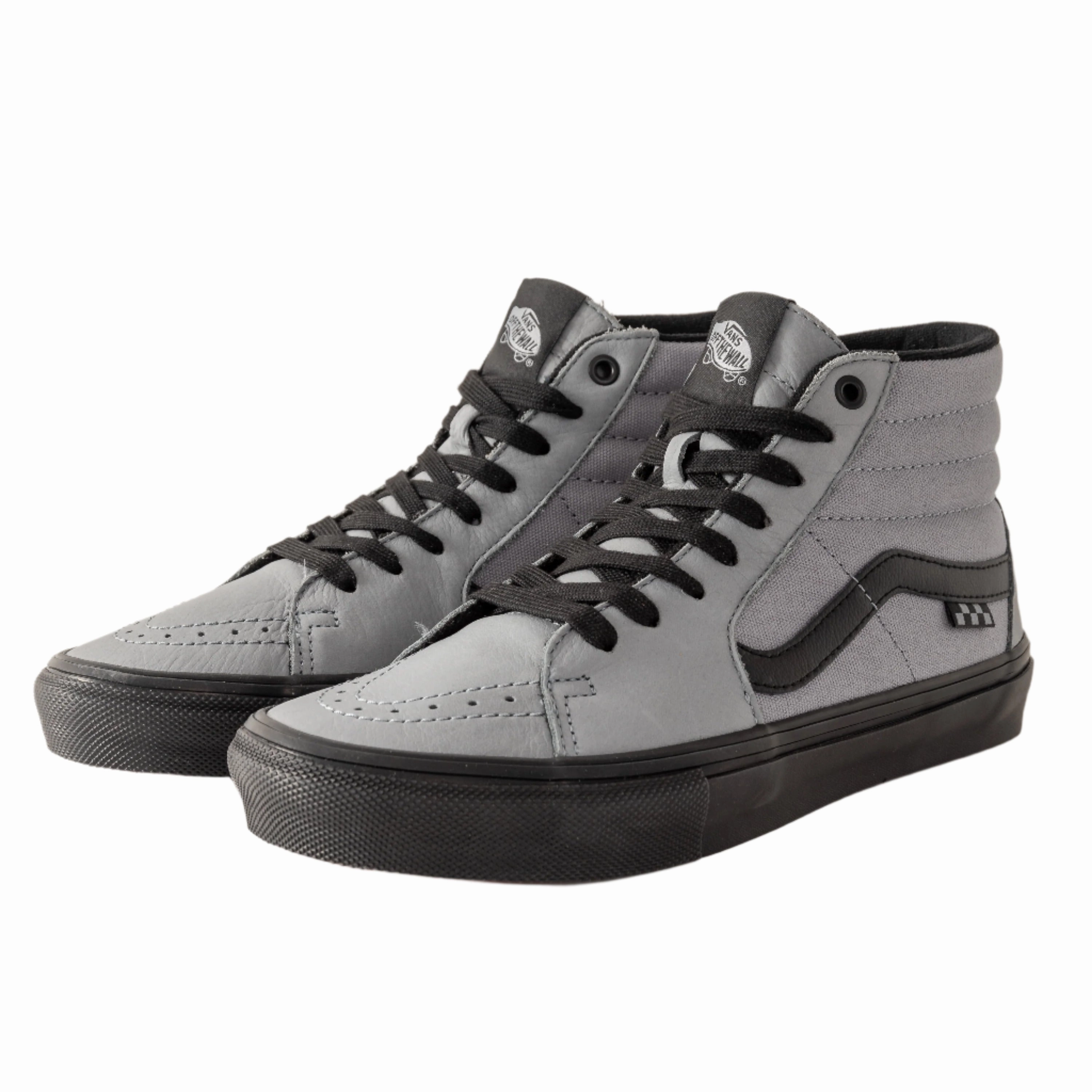 Vans - Skate Sk8-Hi (Nubuck Washed Blue/Black) *SALE running in a kelp forest area shoes