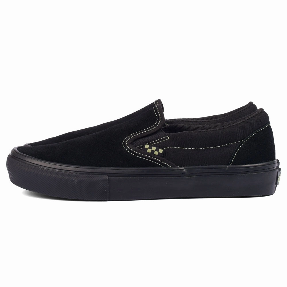 Vans - Skate Slip-On (Black/Olive Green) tassel - decorated running gear