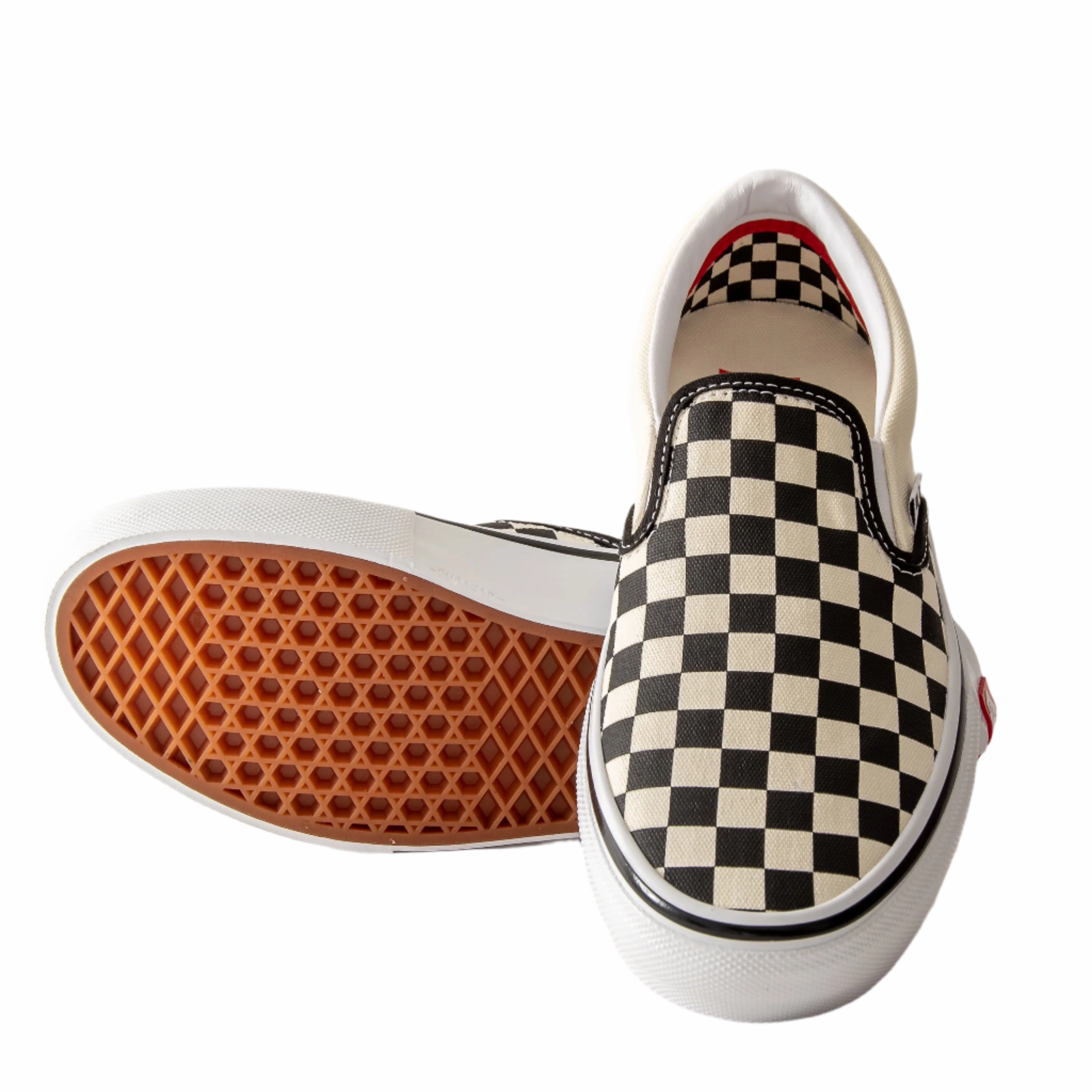 Vans - Skate Slip-On (Checkerboard Black/Off White) rural running