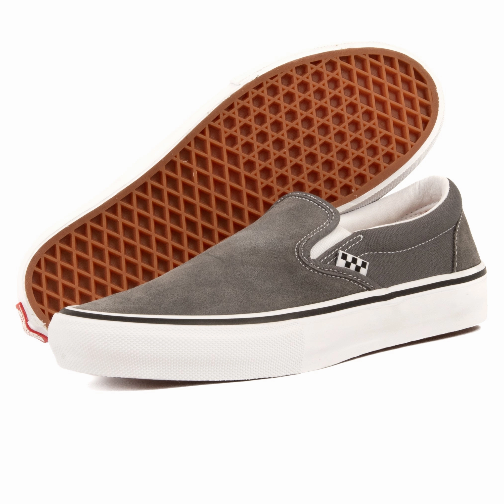 Vans - Skate Slip-On (Pewter/White) Style - and - function