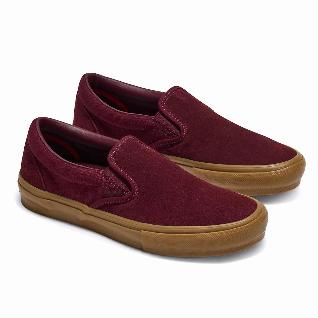 Athletic Apparel Vans - Skate Slip-On (Port/Gum)