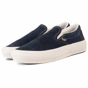 track - ready running for training shoes Vans - Skate Slip-On (Wrapped Deep Navy/Vintage)
