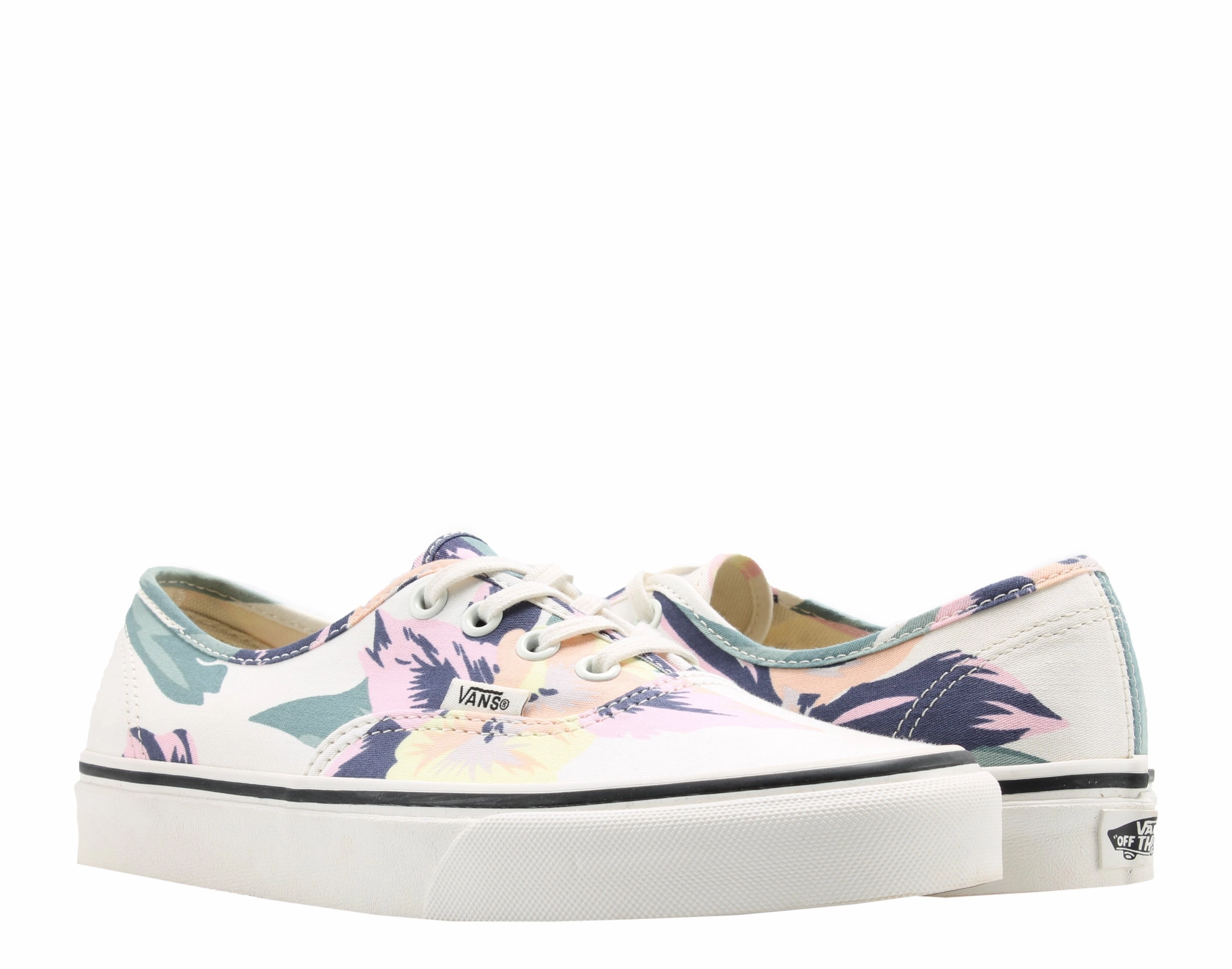 antibacterial insole shoes Vans Authentic Vintage Floral Marshmallow Low Top Sneakers VN0A38EMOJQ