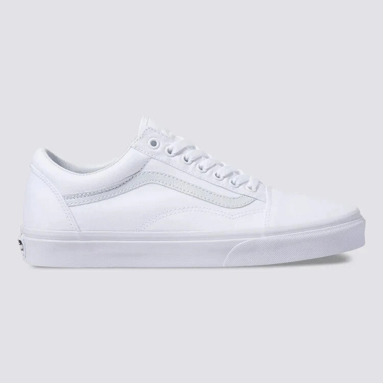 Breathable Toe Box Vans Old Skool VN000D3HW00 Sneaker Men's True White Canvas Skate Shoes FD942