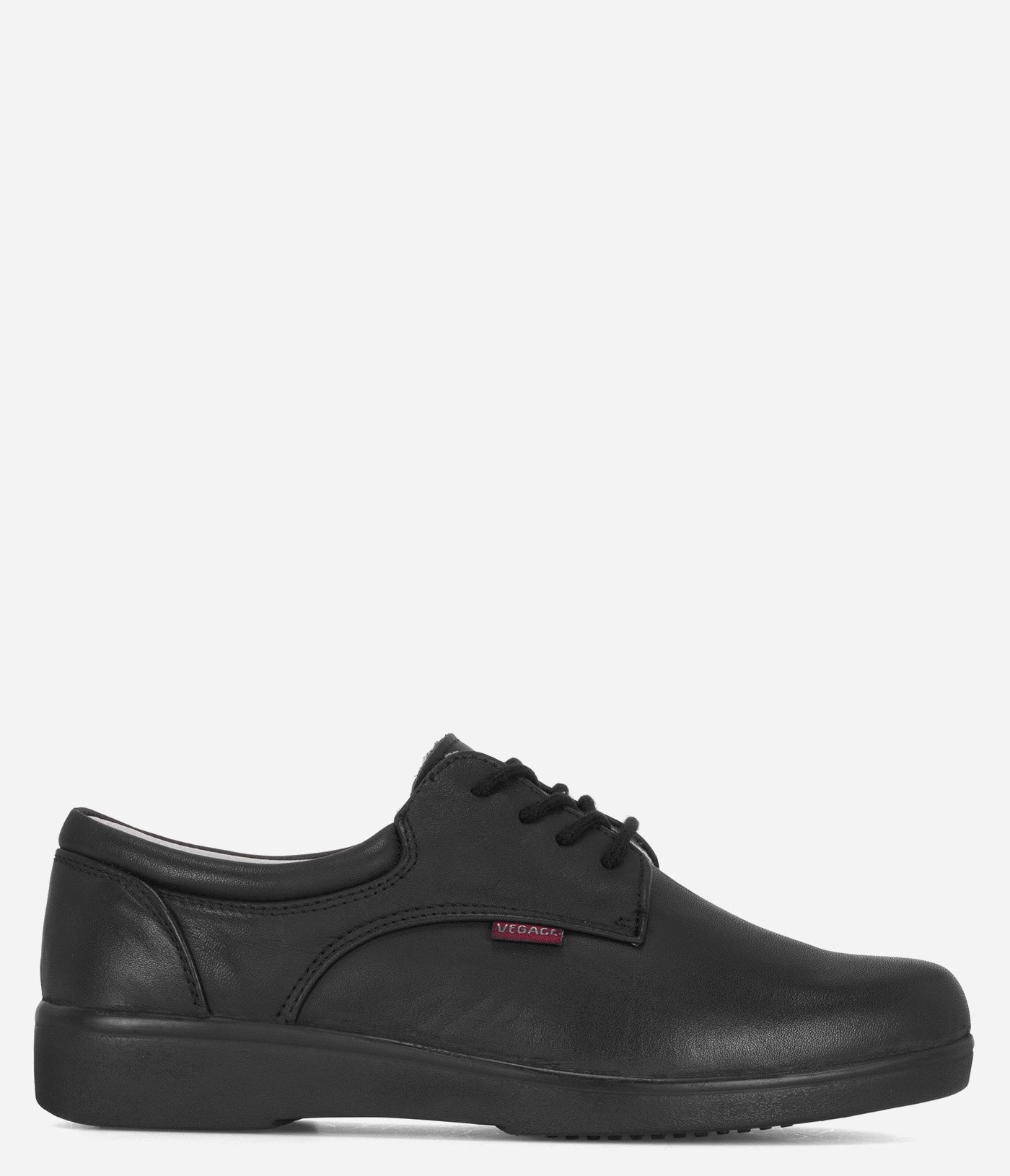 Warehouse Work Padded Interior Windy Weather Vegace Slip Resistant Leather Work Shoe - Women