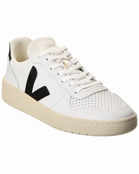 Long distance endurance arctic - themed running option VEJA V-10 Prime Leather Sneaker