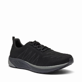 Men's Tour Knit Shoes In Black Trail Fitness