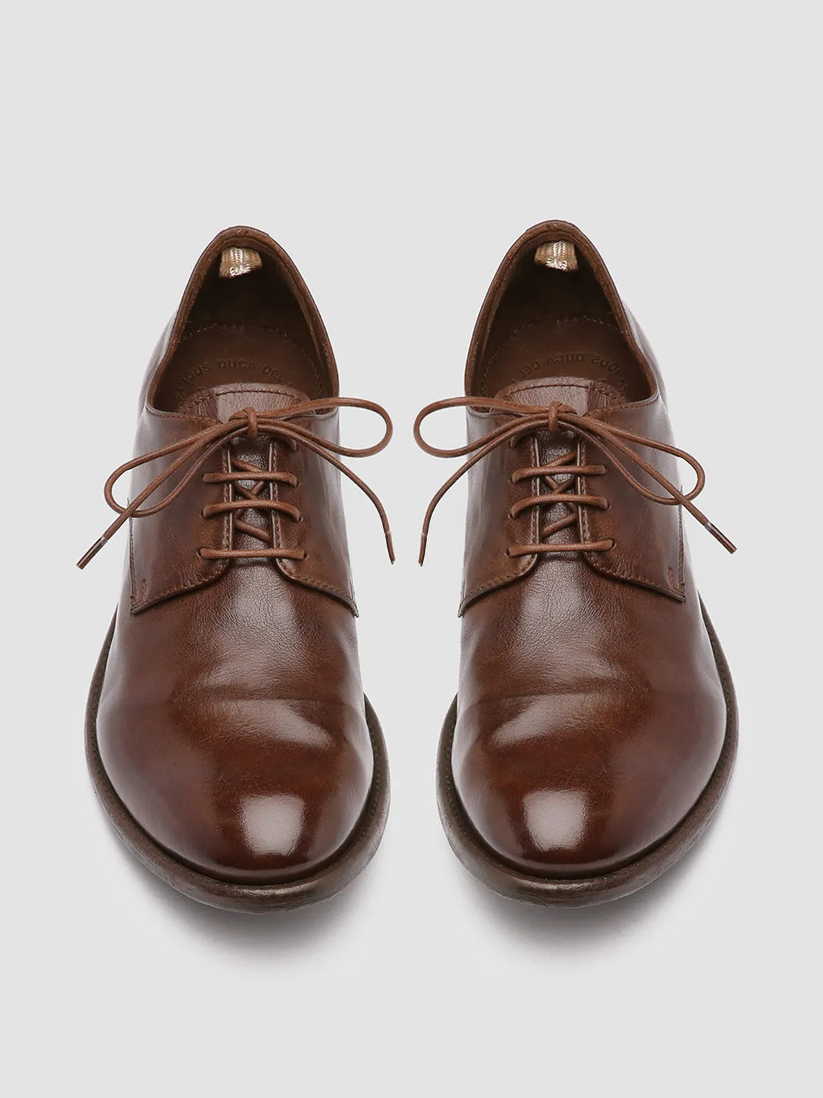 Style Uniform Abrasion resistant ARC 515 - Brown Leather Derby Shoes