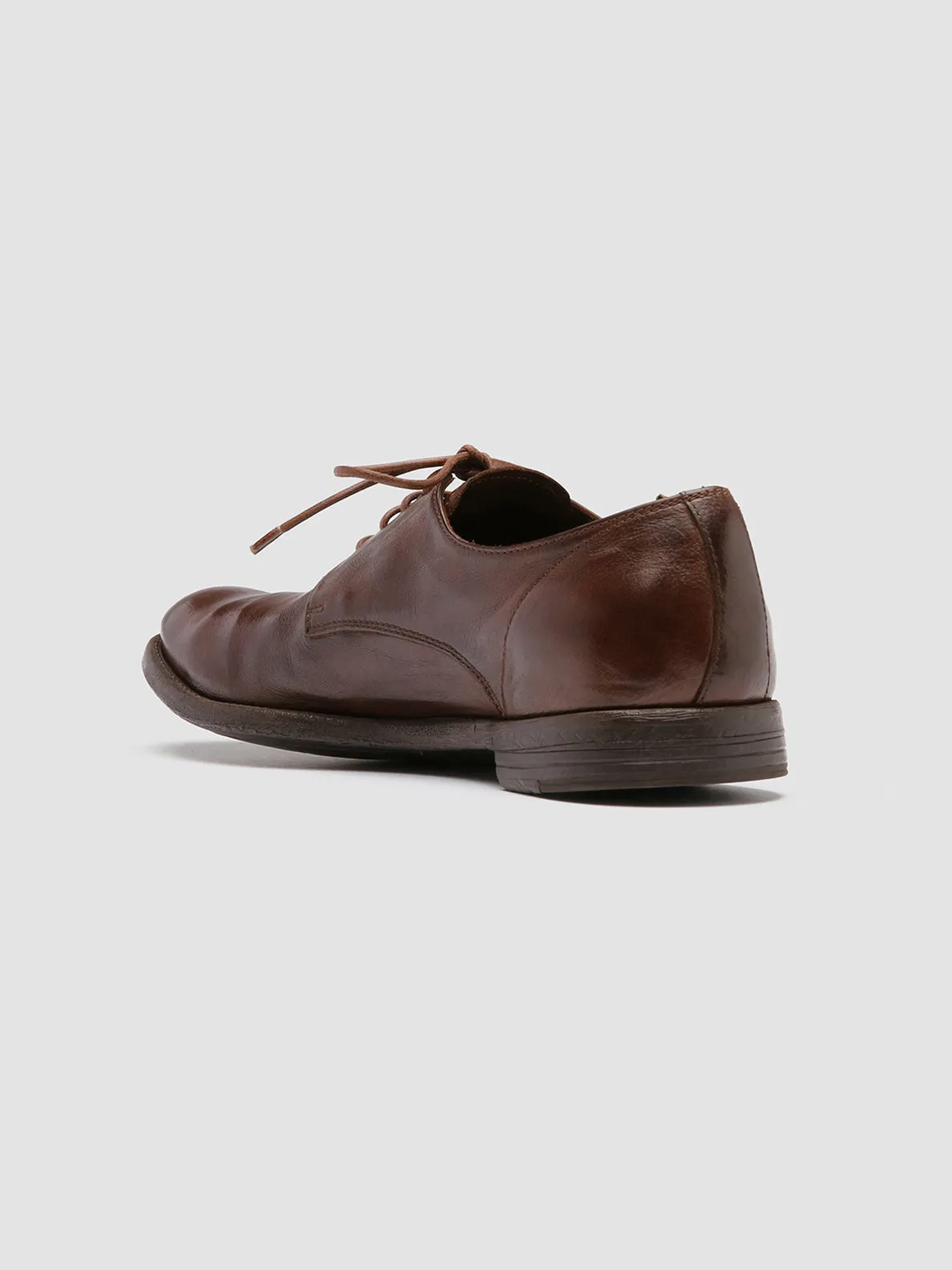 ARC 515 - Brown Leather Derby Shoes Classic Appeal Heel Ease