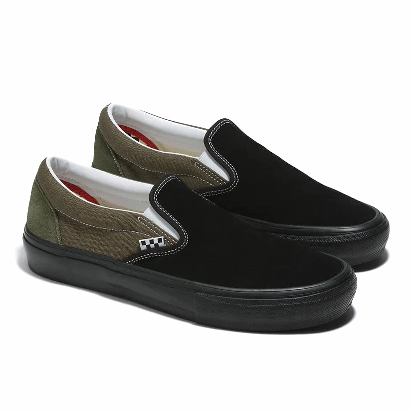Vans - Skate Slip-On (Black/Grape Leaf) classic running gear