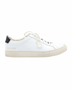Common Projects Retro Low Sneaker in White Leather Lightweight Construction Mid-top