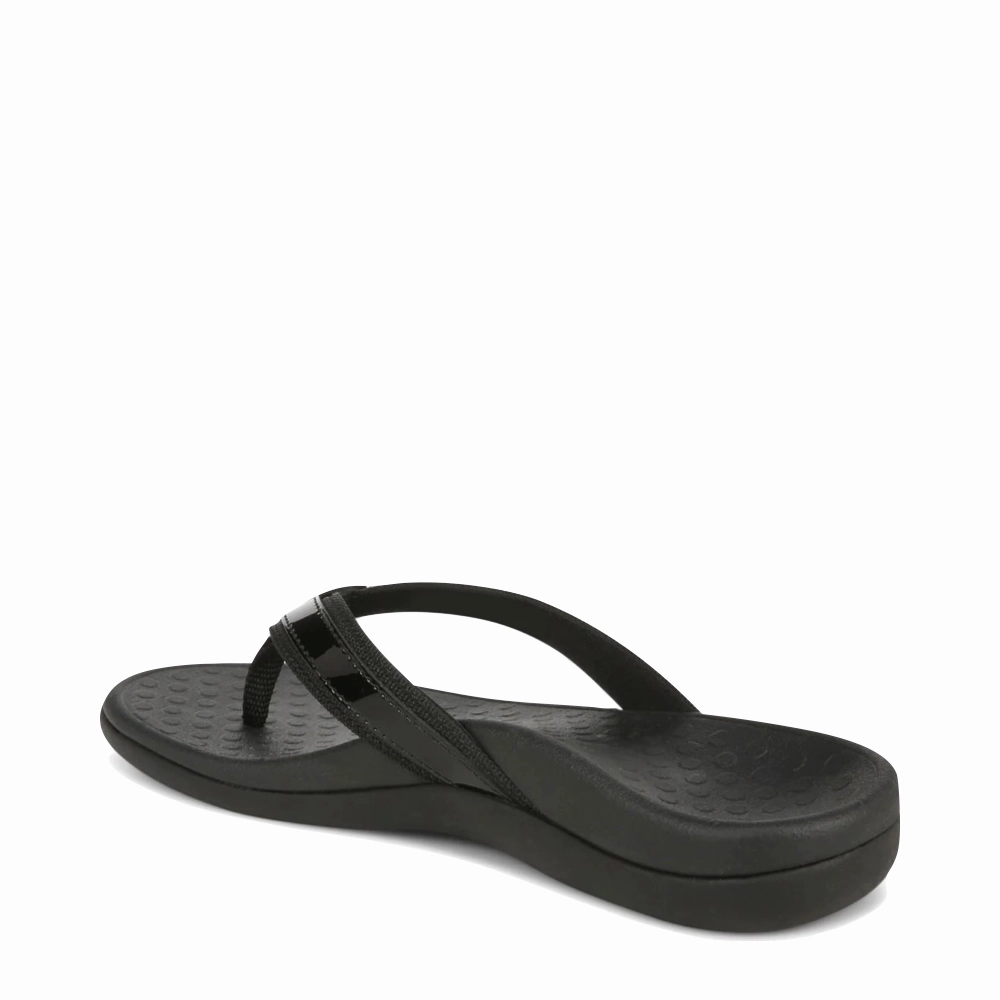High-Comfort Fit Vionic Women's Tide II Flip Sandal in Black