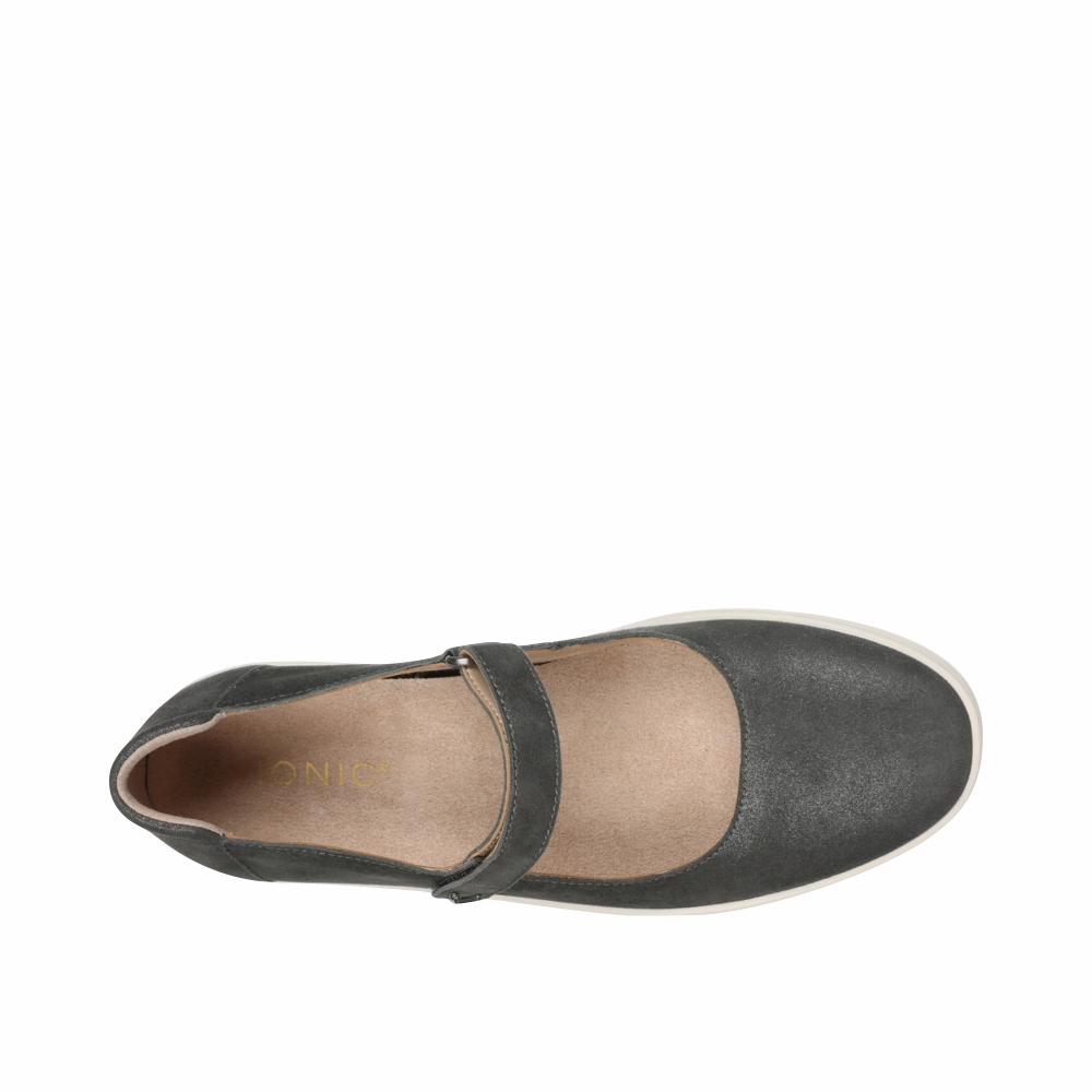 Effort Style Vionic Women's Uptown Mary Jane Shoe in Polluted Silver