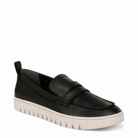 Gala Reception Quiet Mood Vionic Women's Uptown Smooth Leather Loafer in Black