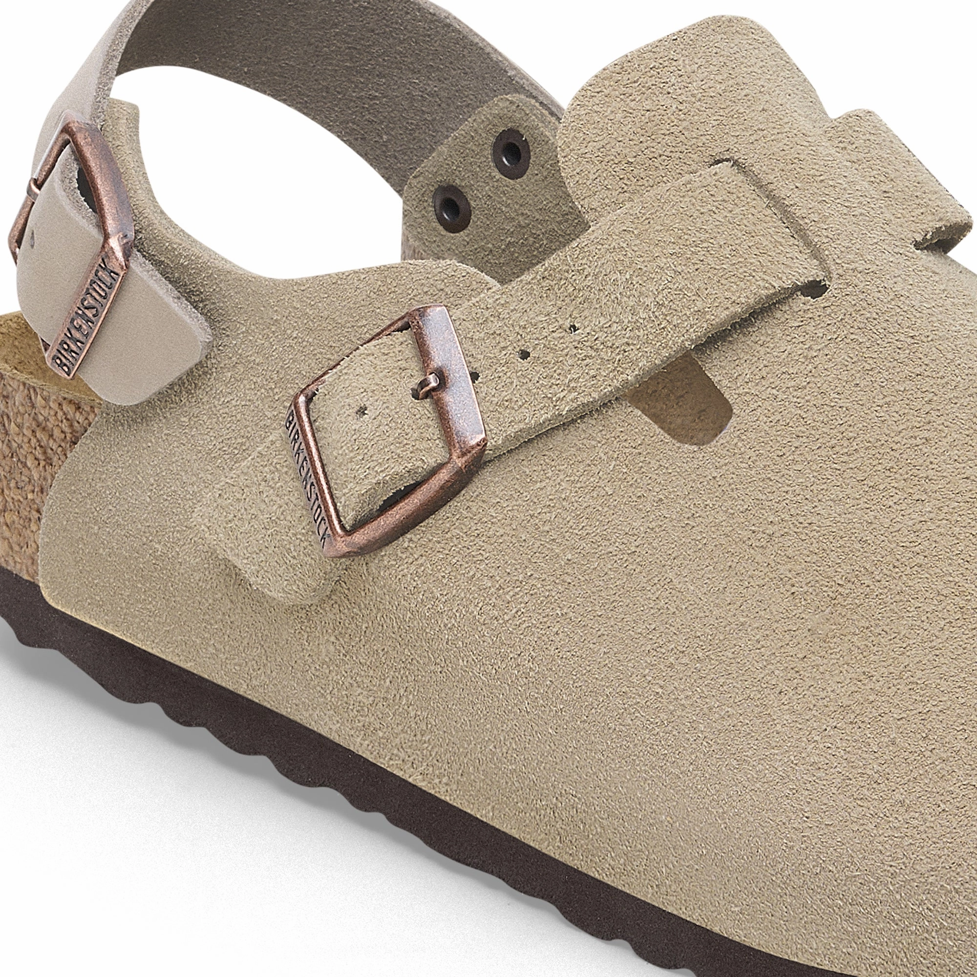 Modern Style Stylish Sandals Birkenstock Mens Tokio Taupe Suede Sandals
