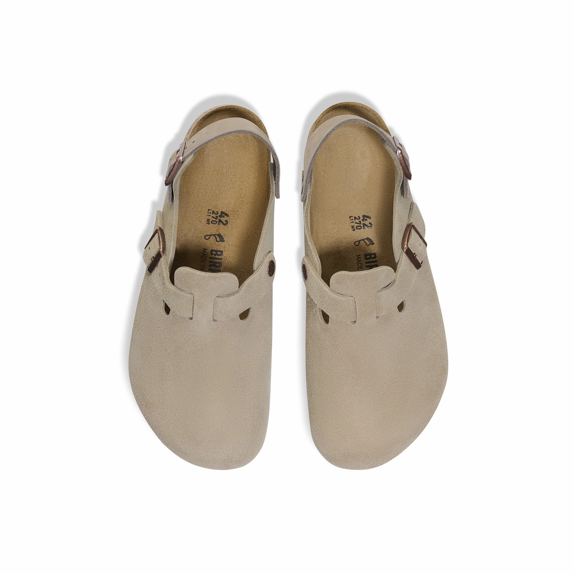 Silver Glow Flexible Summer Sandals Birkenstock Mens Tokio Taupe Suede Sandals