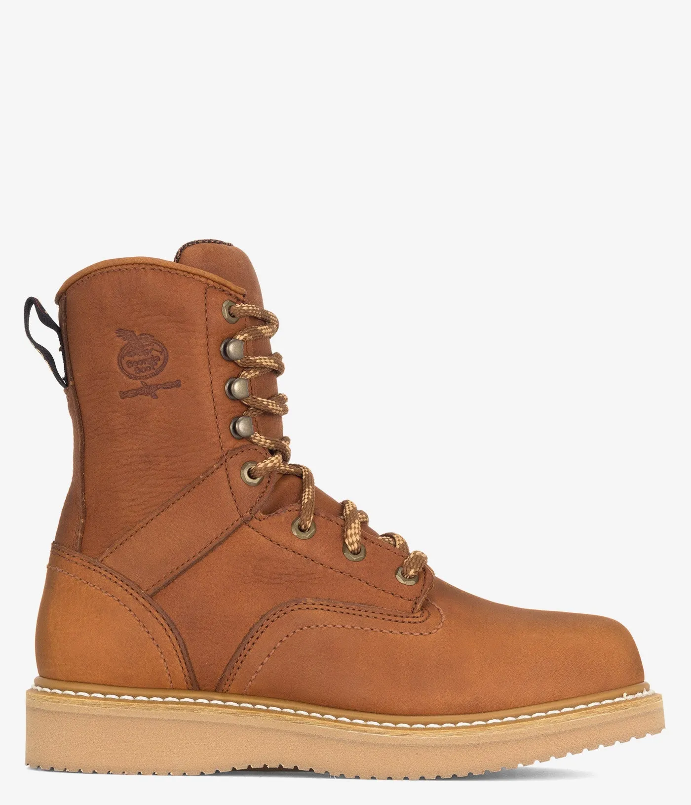 Sleek Outline Georgia Boot 8" Wedge Work Boot - Men