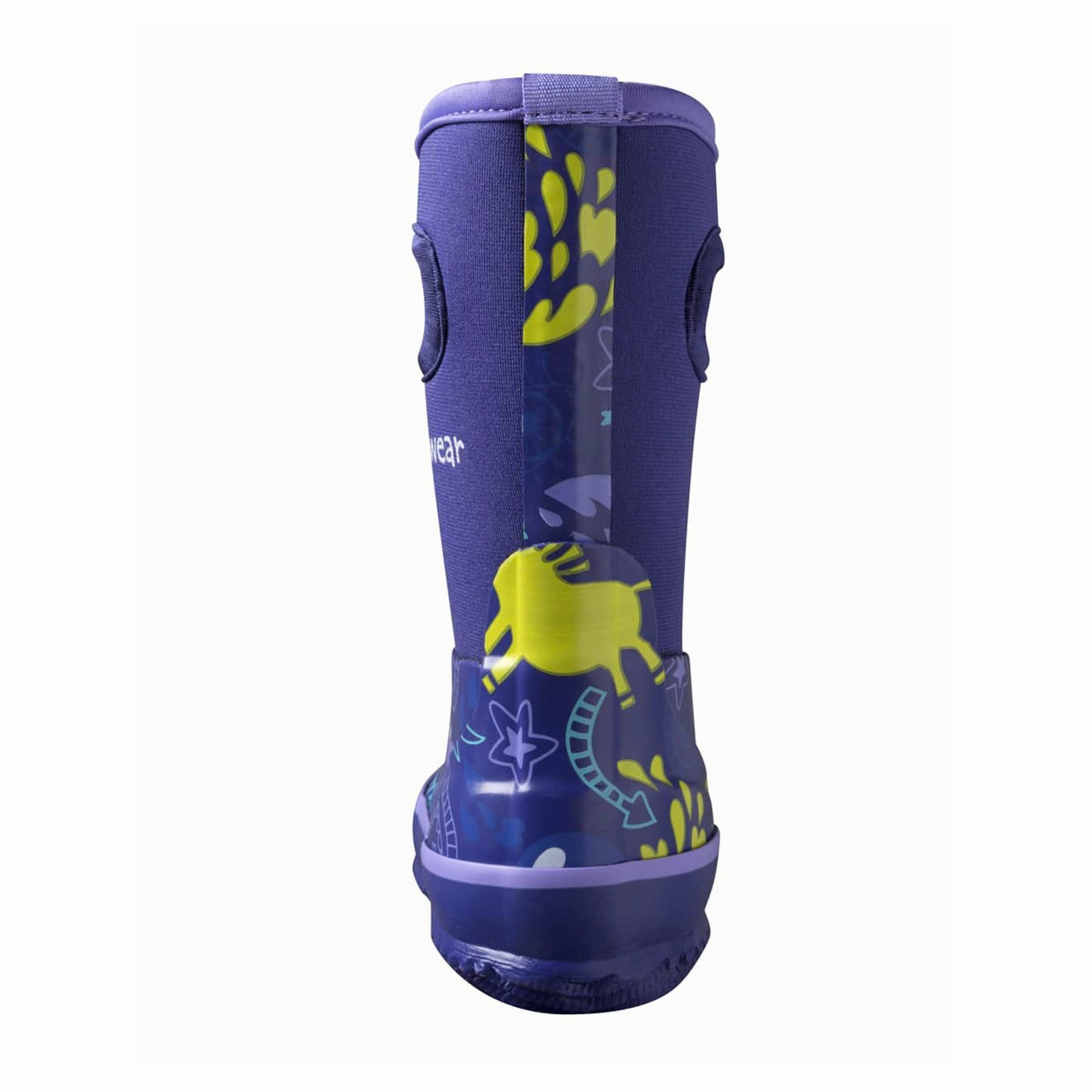 Purple Unicorn Neoprene Rain/Snow Boots Dressy High Heels Reliable