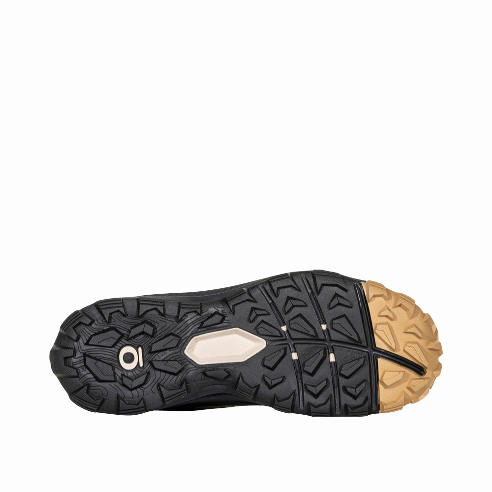 Night Trek Supportive Traction Oboz Women's Katabatic Low Hiker in Snow Leopard Tan/Black