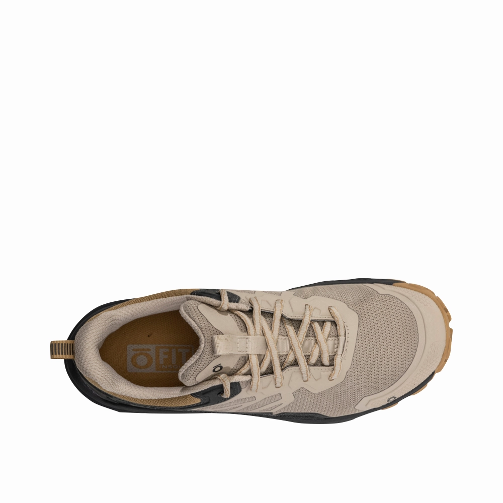 hiking adventure Heat Ready Oboz Women's Katabatic Low Hiker in Snow Leopard Tan/Black