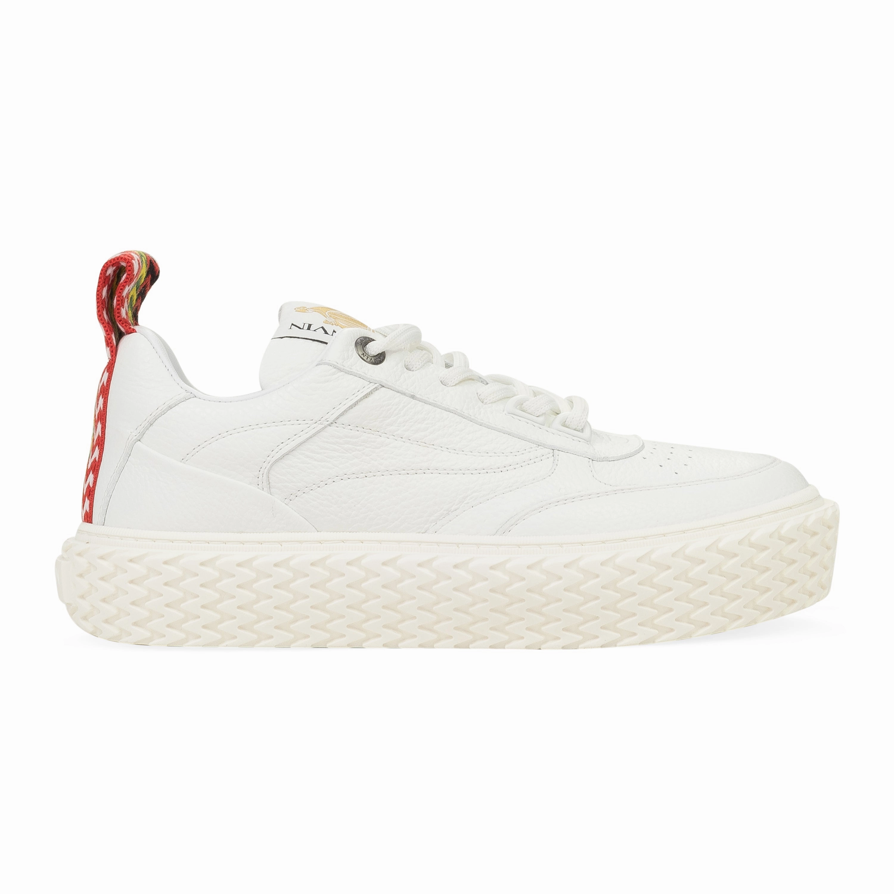 Toe Space triangular - design shoes WHITE BASSES CURBIES 2 SNEAKERS