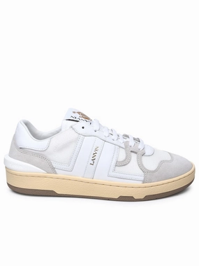 White Leather Blend Sneakers style - enhanced shoes
