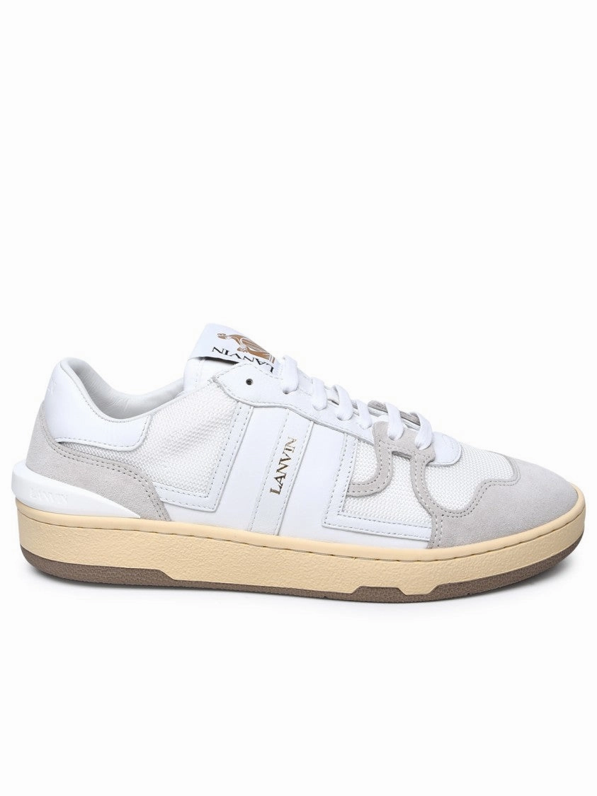 Long Wear Comfort White Leather Blend Sneakers