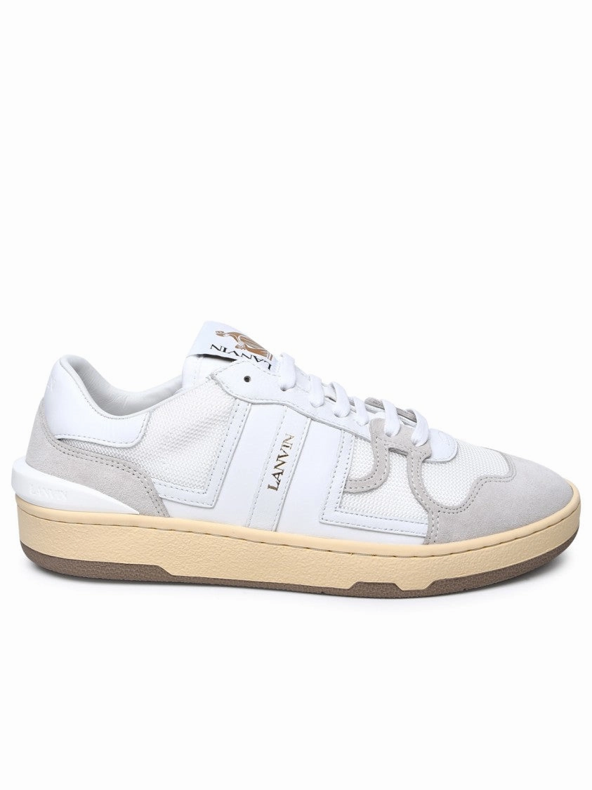 White Leather Blend Sneakers style - enhanced shoes