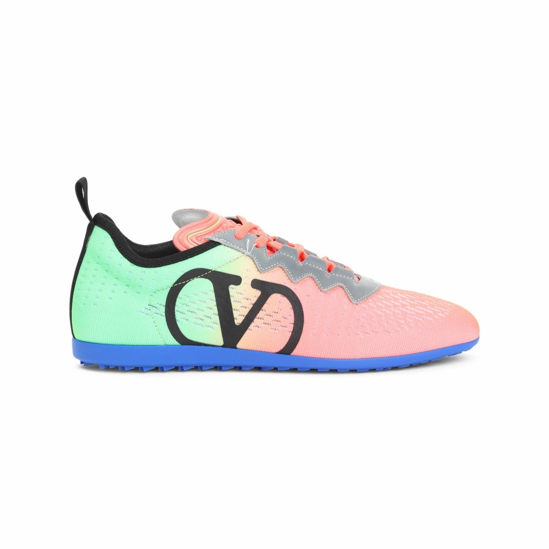 rocker - sole running wear ergonomic - design shoes Multicolour Sneakers With Rubber