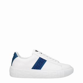 polyester - feature shoes Versace Leather Men's Sneakers