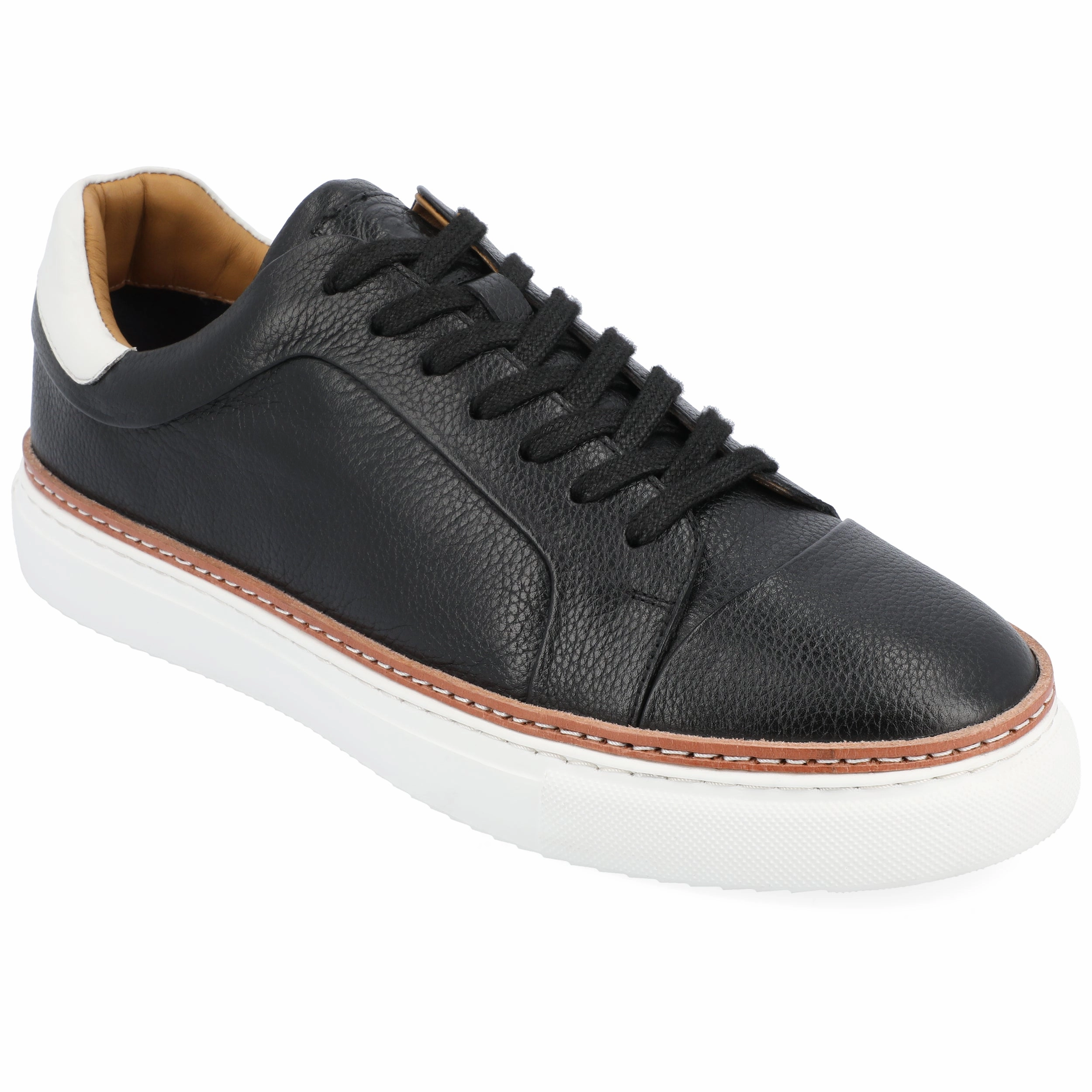 Thomas & Vine Nathan Casual Leather Sneaker half - marathoning footwear low - top mobility