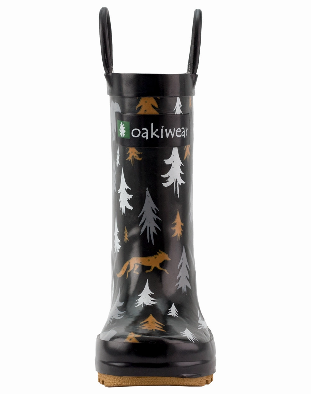 Storm Safe Wildlife Tracker Loop Handle Rubber Rain Boots