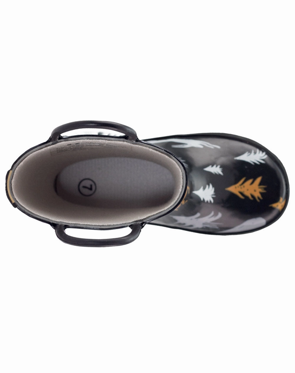 Outdoor Fashion Platform Heels Wildlife Tracker Loop Handle Rubber Rain Boots