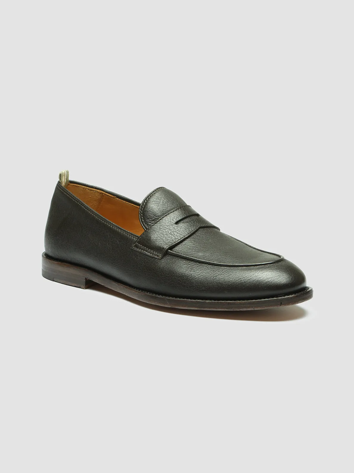 OPERA 001 - Dark Brown Leather Penny Loafers Soft Step Evening Glam
