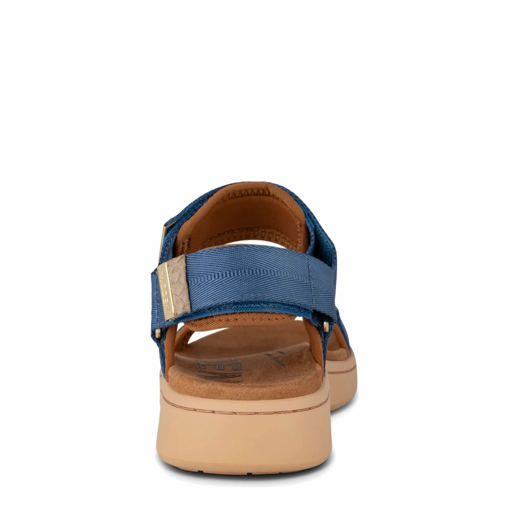 Comfy lining Sport Ease Woden Women's Line Strap Sandal in Old Denim Blue