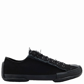 Yohji Yamamoto Men's Black Low Top Lace Up Sneakers Running Challenge