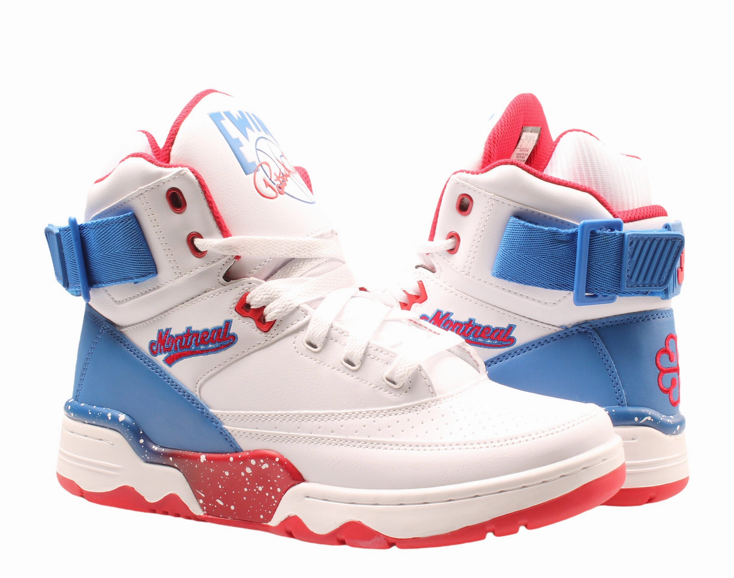 afternoon running shoes Ewing Athletics Ewing 33 Hi MONTREAL White/Royal Basketball Shoes 1BM01056-125